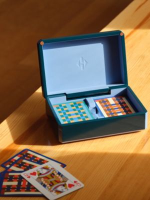 Set of 2 H Tissage poker playing cards, View: front, front, view 3 of 5