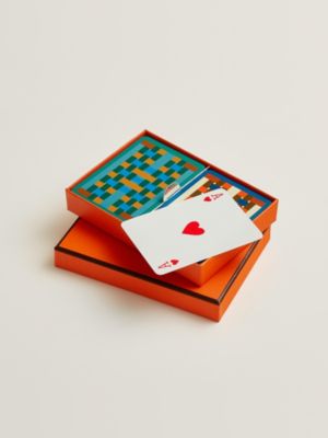 Set of 2 H Tissage poker playing cards, View: front, front, view 4 of 5