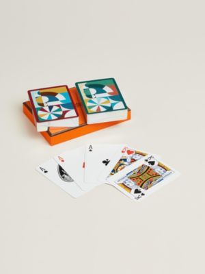 Set of 2 Cheval Natte poker playing cards
