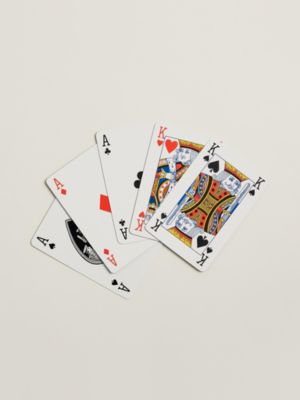 Conjunto de dois jogos de cartas para bridge Cheval Natté, Exibir: acima, above, visualizar 4 de 4