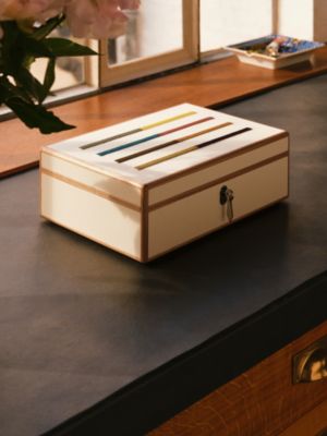 Amalthee Jumping H watch and cufflink box, large model, View: front, front, view 2 of 6