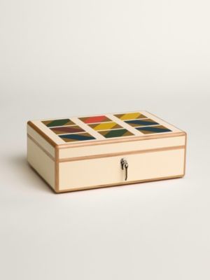 Coffret Amalthée en Biais pour 4 montres et bijoux, grand modèle