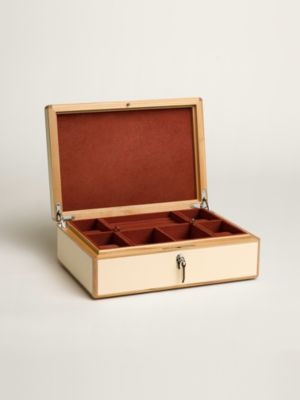 Amalthee en Biais watch and jewelry box, large model, View: front, front, view 2 of 6