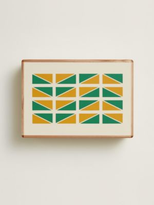 Amalthee Chevron Hippique 워치 및 커프링크스 박스, 라지 모델, 보기: 위, above, 3개 중 5번째 보기