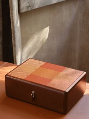 Casaque H Milleraies watch and cufflink box, View: front, front, view 2 of 6