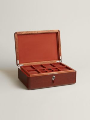 Casaque H Milleraies watch and cufflink box, View: front, front, view 3 of 6