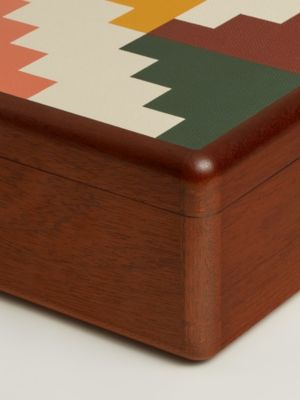 Casaque Step Pyramid watch and cufflink box, View: Detail, detail, view 5 of 7