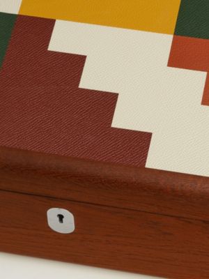 Casaque Step Pyramid watch and cufflink box, View: Detail, detail, view 6 of 7
