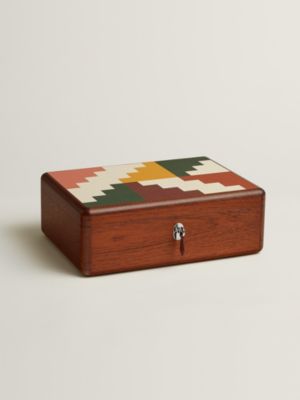 Casaque Step Pyramid watch and cufflink box