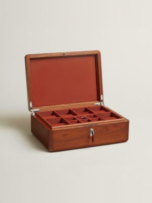 Casaque Step Pyramid watch and cufflink box, View: front, front, view 3 of 7