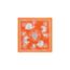 Ex-Libris nano scarf 20, orange/blanc/gris, no stock