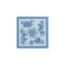 Ex-Libris nano scarf 20, bleu jean/ciel/blanc, no stock