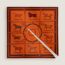 Couvertures et Tenues de Jour cavaliere scarf 90, orange/noir/brique