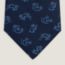 Cabrioles tie, marine/bleu moyen
