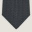 Double Baucher tie 7&nbsp;cm, noir/anthracite