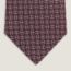 H Maillon tie, bordeaux/blanc/bleu grisé