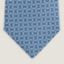 H Maillon tie, ciel/marine/blanc