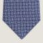 H Maillon tie, denim/blanc/rose