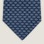 H au Maillon tie, marine/azur/blanc