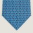 H en Relief tie 7&nbsp;cm, ciel/blanc/marine