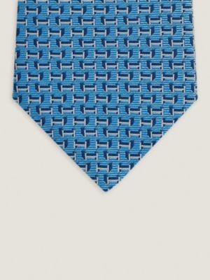 H en Relief tie 7&nbsp;cm