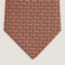 H en Relief tie 7&nbsp;cm, orange/blanc/gris