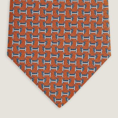 H en Relief tie 7&nbsp;cm