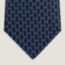 Dancing H tie, marine/azur, no stock
