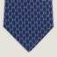 Dancing H tie, marine/rose