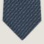 Chevron d'H tie, marine/ciel