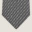 Cravate Chevron d'H, gris/blanc