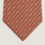 Chevron d'H tie, orange/blanc, no stock