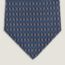 Unzip tie, marine/azur/blanc