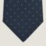 Gravata Sporty Dots 7&nbsp;cm, baseball/marine/blanc