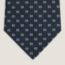 H Origami tie, marine/ciel/blanc