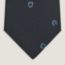 Pluie Equestre tie, marine/ciel