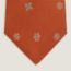 Flocons en Vrac tie, orange/blanc/gris