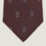 Maillon d'Hiver tie 7&nbsp;cm, bordeaux/ciel/blanc