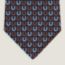 Good Luck tie, marine/orange/ciel