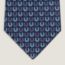 Good Luck tie, marine/rose/ciel
