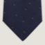 H Aleatoire tie, marine/orange, no stock