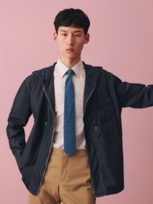 シルクタイ 7&nbsp;cm《ハーツ》, イメージ: 着用例, worn, ビュー3の3
