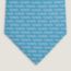 One Fish tie, ciel/blanc