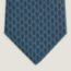 H Coeur tie 7&nbsp;cm, bleu grisé/bleu