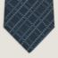 Micro H Tartan tie 7&nbsp;cm, bleu grisé/gris moyen/gris clair, We will notify you when this product is back in stock