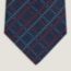 Krawatte Micro H Tartan 7&nbsp;cm, marine/rouge/ciel