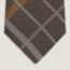 Tartan Place tie 7&nbsp;cm, beige/mordoré/gris