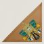 La Reale triangle, beige doré/vert/gold