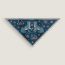 Les Leopards triangle, bleu moyen/bleu ciel/rose