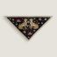 Les Leopards triangle, noir/beige doré/rouge